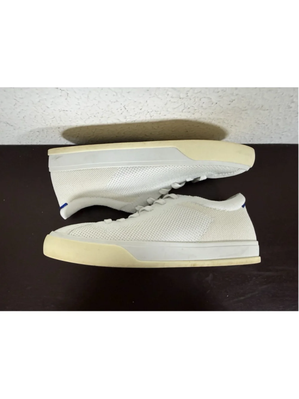 Rothy's The Lace Up Sneaker in White Women's Size 6 Preppy Luxury Sporty $169